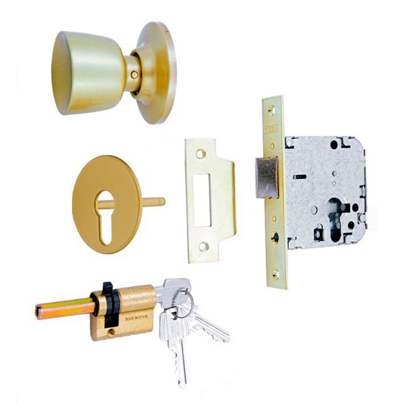 Cerradura EMBUT Nº3520 LAT MAT TESA Tesaassaabloy 80X50 Mm Latón - Imagen 2