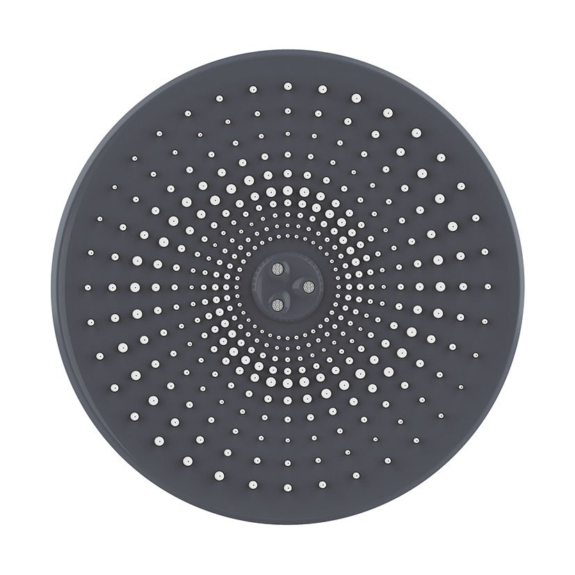 Rociador DUCHA EL CAIRO 25 CM Habitex Negro mango - Imagen 2