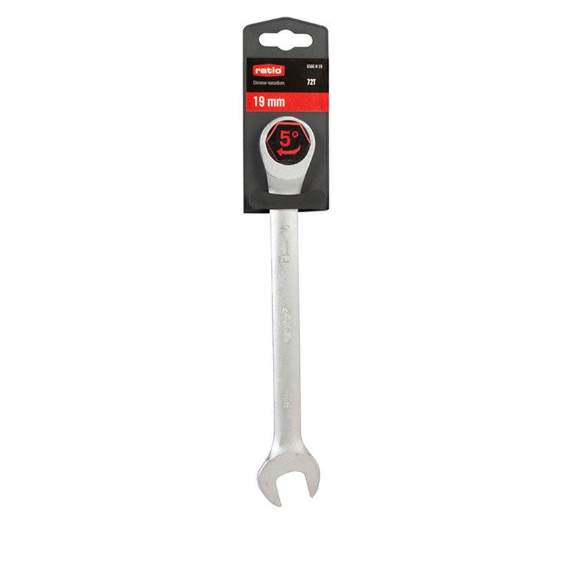 LLAVE Combinada Carraca 19 MM RATIO 19 MM llav vaso - Imagen 2