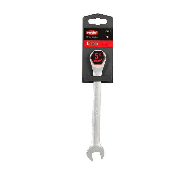 LLAVE Combinada Carraca 15 MM RATIO 15 MM llav vaso - Imagen 2