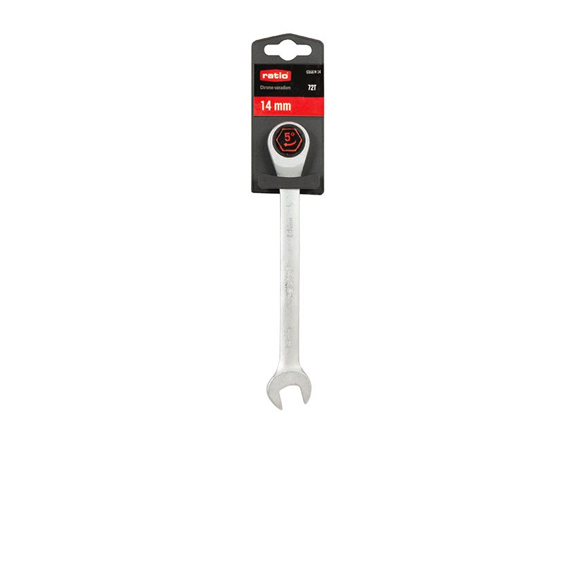 LLAVE Combinada Carraca 14 MM RATIO 14 MM llav vaso - Imagen 2