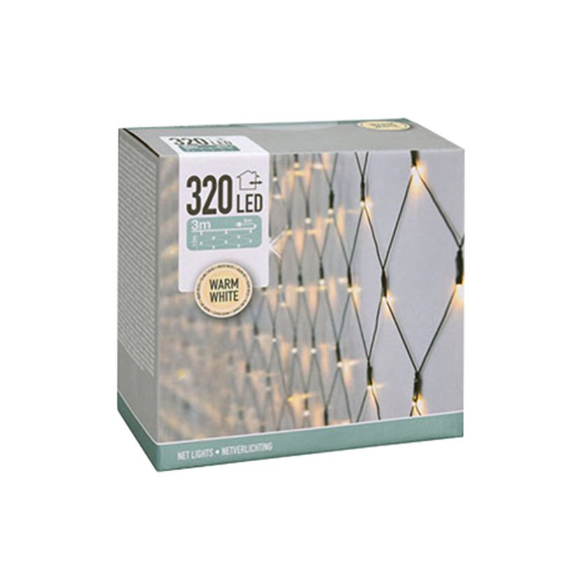 Cortina Exterior 320 LED Blanca -calida 3X1 5 M navideña - Imagen 2
