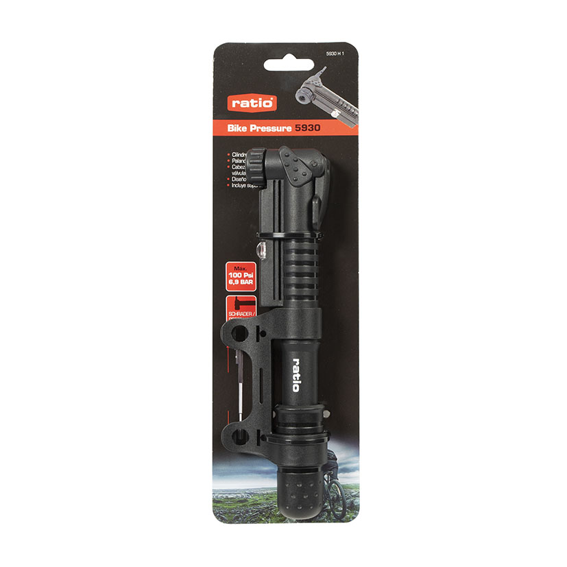 BOMBA Inflar Telescop 9" MINI 100 PSI RAT RATIO 9 Bar herramienta vehículo - Imagen 4