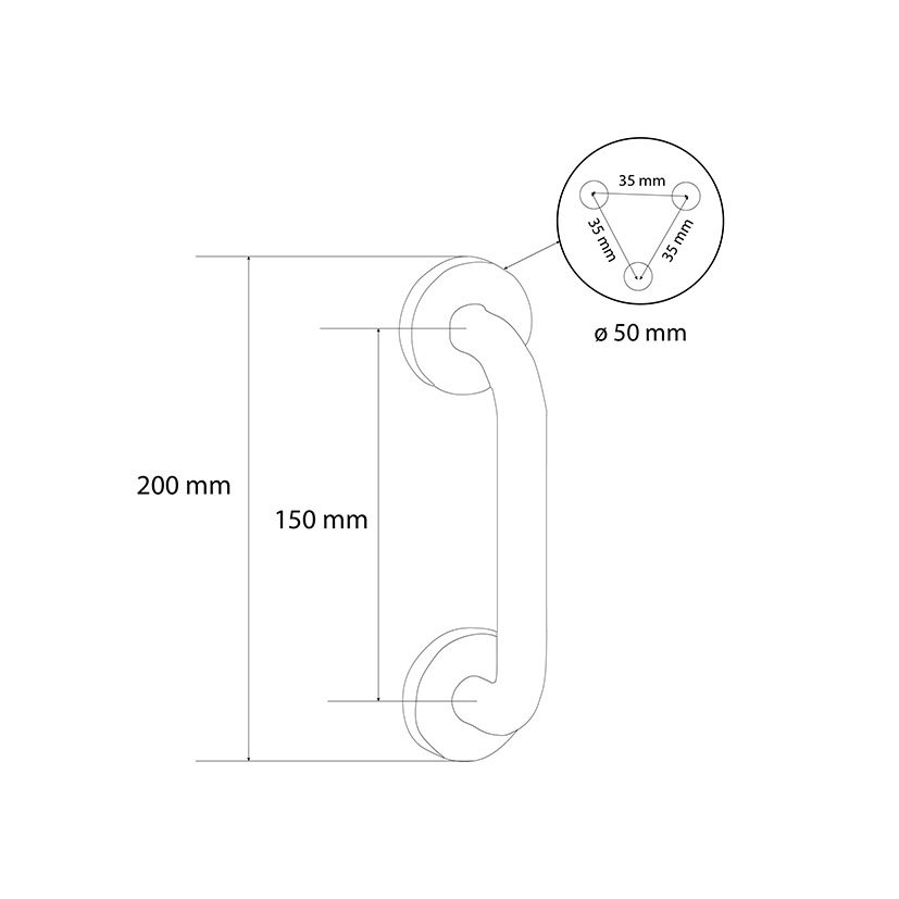 Manillon SVM302 150 MM A INOX Jandel pomo - Imagen 2