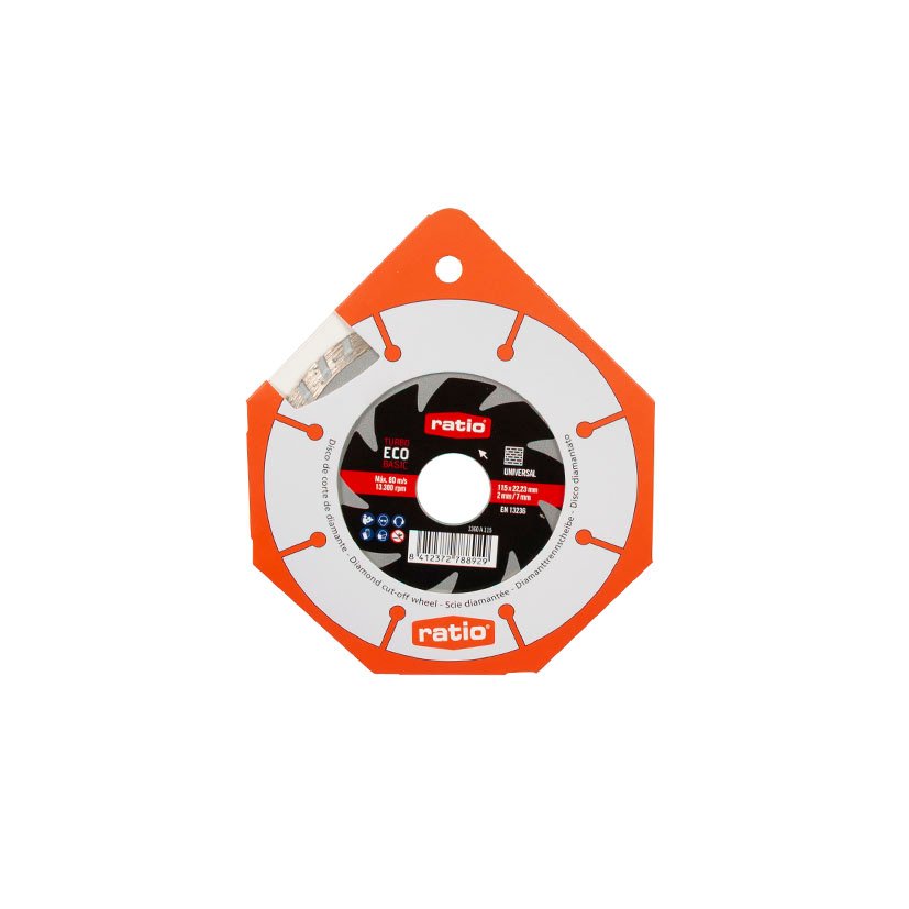 DISCO TURBO UNIV ECO 115 MM RATIO 115 MM 115X2 Mm - Imagen 2