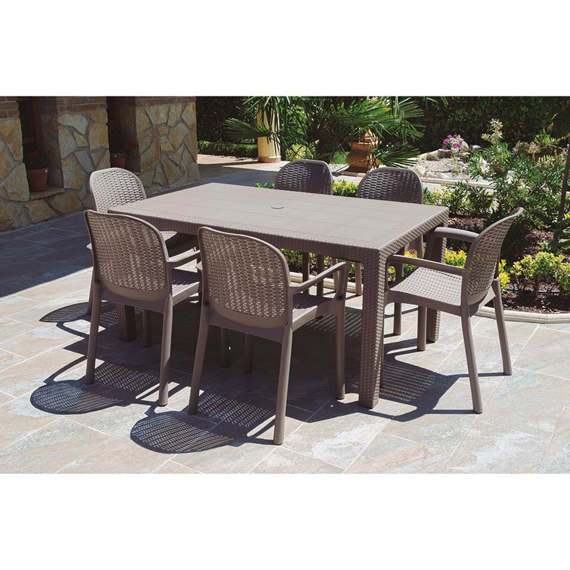 SILLA BALI Marrón Keter 58X55 5X83 Cm mueble resina - Imagen 3