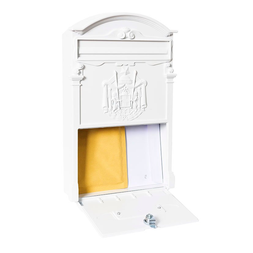 Buzón Aluminio RESID 26X9XH42 CM BLCO Arregui 26X9X42 Cm Blanco buzon exterior - Imagen 2