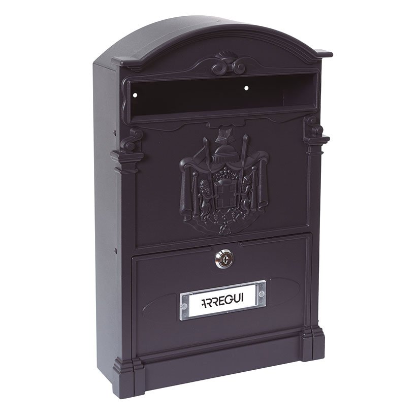 Buzón Aluminio RESID 26X9XH42 CM NEGRO Arregui 26X9X42 Cm buzon exterior - Imagen 3