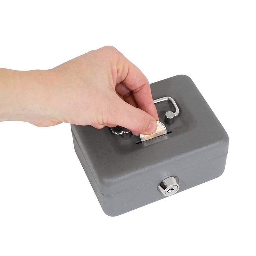 CAJA Caudales Grafito HUCHA 60X 125X85 MM Arregui 60X125X85 MM cajita - Imagen 3