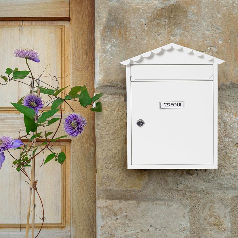 Buzón MOD VISIT Blanco 26X9XH36 CM Arregui 26X9X36 Cm buzon exterior - Imagen 4