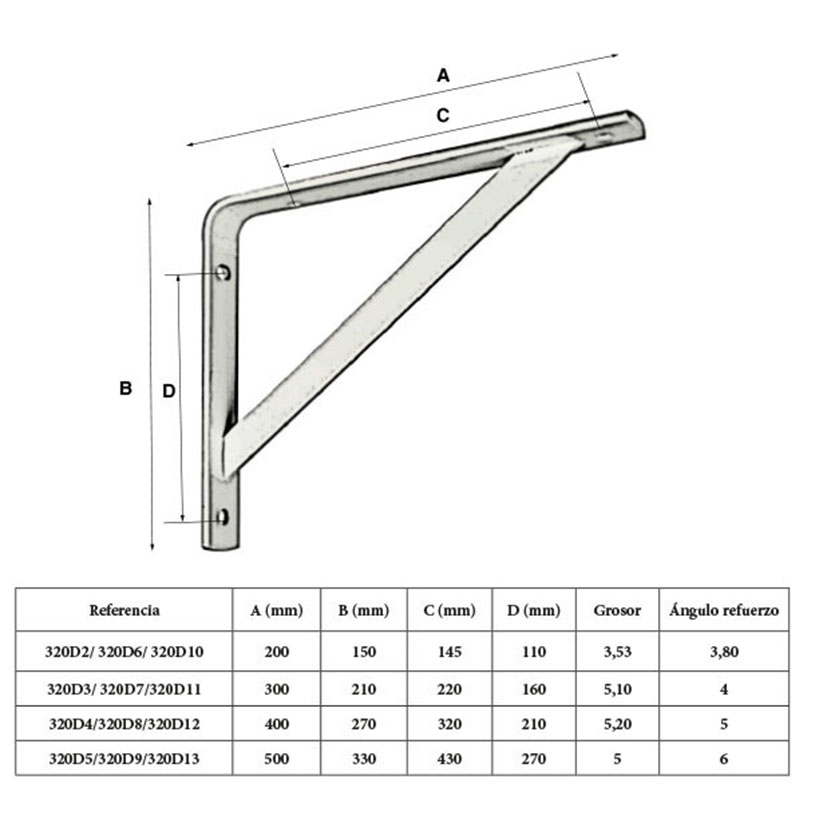 Escuadra G Resist 300X210 NEGRA 300X210 Mm estant - Imagen 3