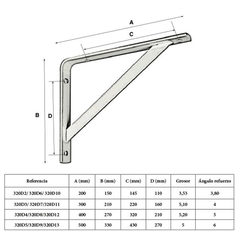 Escuadra G Resist 400X270 PLATA 400X270 Mm estant - Imagen 3