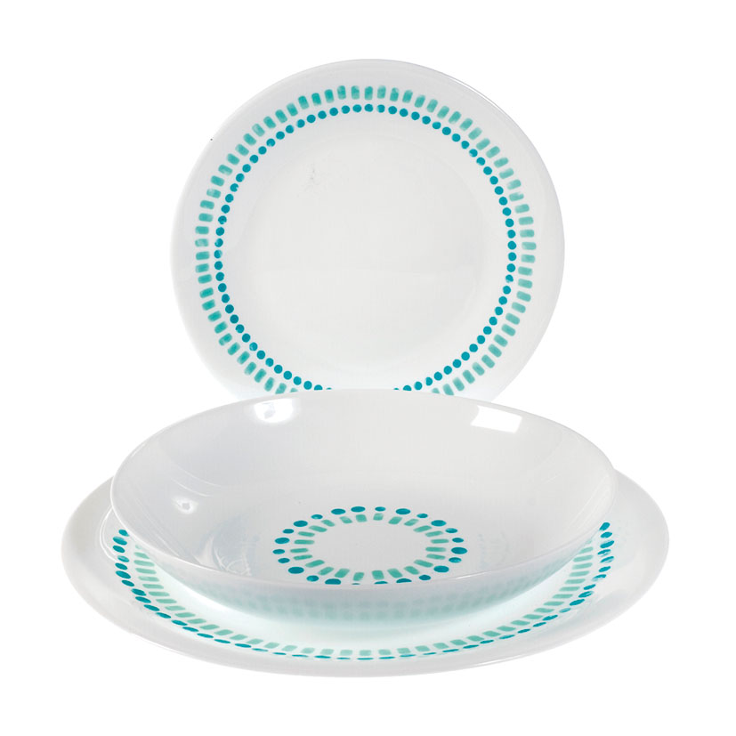 Vajilla OPAL 18 P MOON DEC Mediterraneo Pengo 28 Cm 27 Cm plato - Imagen 2