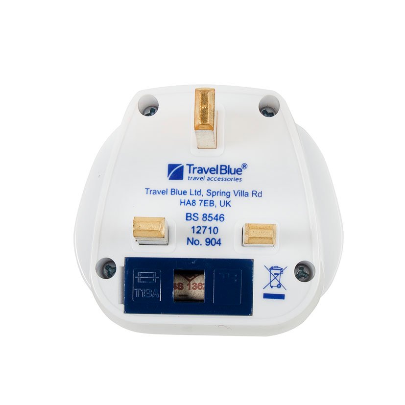 Adaptador VIAJE P/ Viajar A REINO UNIDO Travelblue clavija bas - Imagen 3