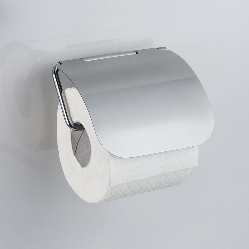 S OSIMO PLUS Portarrollos C/tapa WENKO 13X13 5X3 Cm baño - Imagen 5