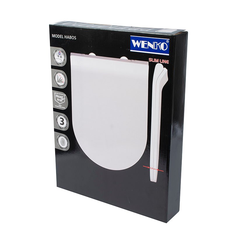 TAPA WC HABOS 36X46 CM Blanca WENKO Blanco - Imagen 4