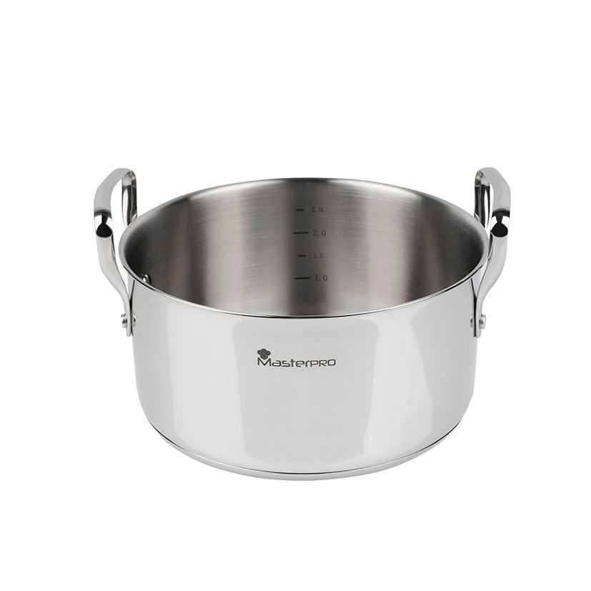 Bateria Cocina 6P INOX Cookware SMART Masterpro 20X10 Cm 22X14 Cm batería 3 L - Imagen 7