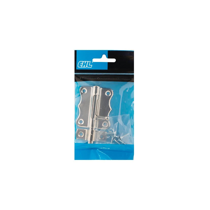 Pasador Cerrojo 50 MM Niquelado EHL pestillo puerta - Imagen 2
