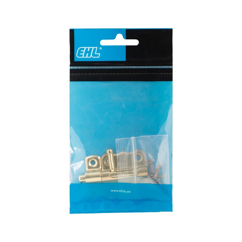 Pasador Cerrojo 30 MM Latonado EHL pestillo puerta - Imagen 2