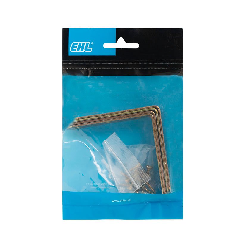 Escuadra Angulo BICR 80 MM 4 UDS EHL 80 MM 80X80 Mm pletina ensamblaje - Imagen 2