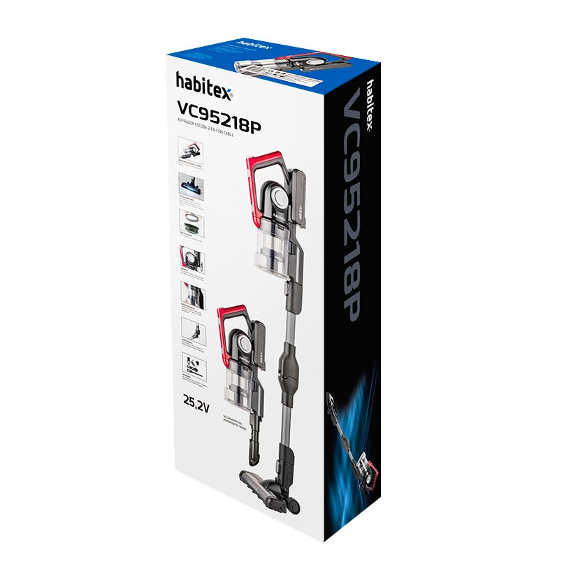 Aspirador SIN CABLE VC95218P Habitex 350 W 2 V - Imagen 7
