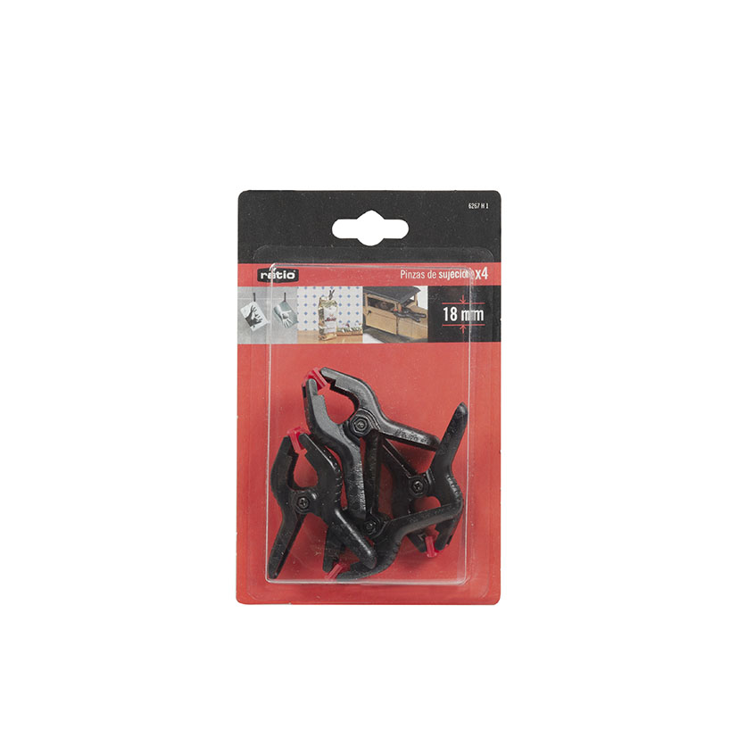 JUEGO 4 MINI Pinzas 18 MM RATIO herramienta sujeción - Imagen 5