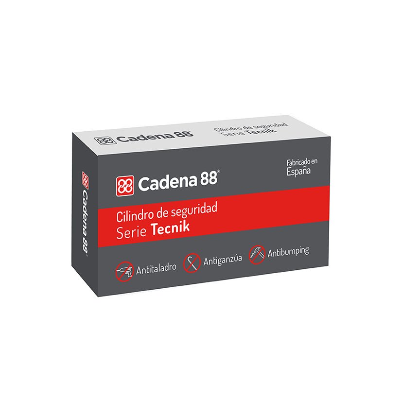 Cilindro Seguridad 30X40 MM Níquel C88 70 Mm Niquelado CADENA88 - Imagen 2