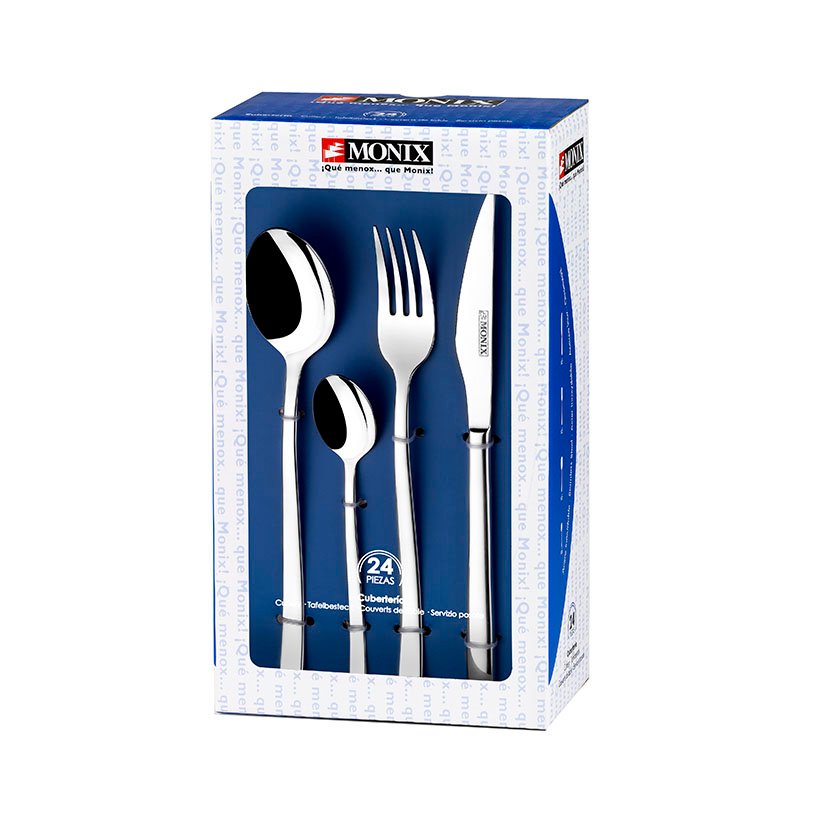 Cubiertos ACERO INOX Genova Estuche 24 PZ Monix-bra Monix Bra cubertería mesa - Imagen 2