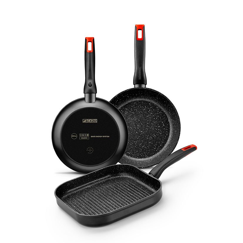 Sarten Forjada TITAN ROCK INDUC 18 CM Monix-bra Monix Bra plancha grill aluminio - Imagen 2