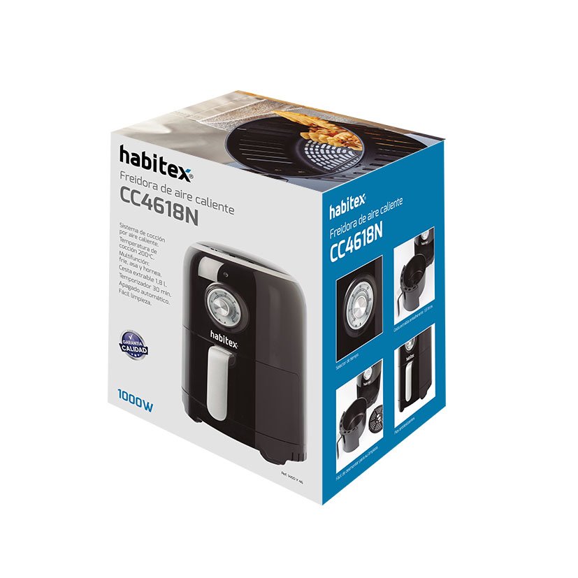 Freidora AIRE CC4618N 1,8 Litros Habitex 20X30X30 Cm 000 W eléctrica - Imagen 6