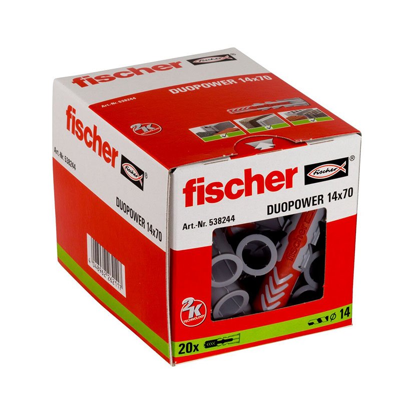 TACO Duopower 14X70 CAJA 20 UD Fischer anclaje - Imagen 2