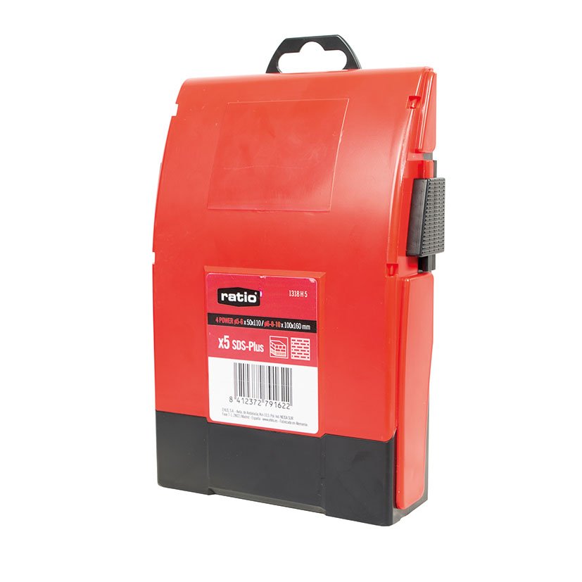 Brocas SDS PLUS 4 POWER Juego 5 RATIO 6X50X110 10X100X160 Mm - Imagen 4