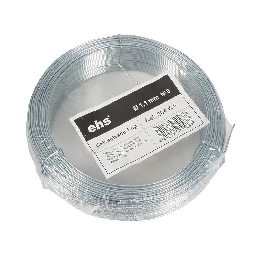 Alambre H GALV 2,50 MM Nº15 1 KG EHS 2,50 MM Galvanizado alambr - Imagen 2