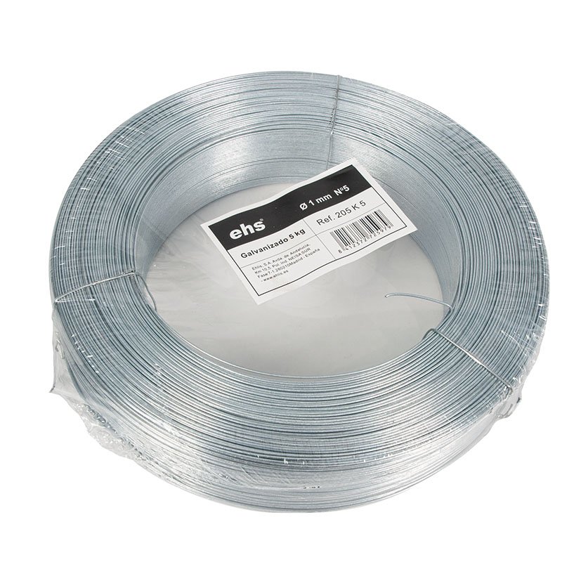 Alambre H GALV 1,80 MM Nº12 5 KG EHS 1,80 MM Galvanizado alambr - Imagen 2