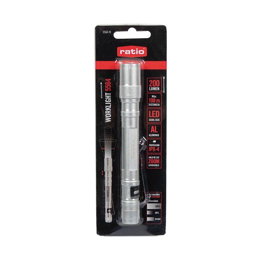 Linterna BOLI LED 200 LM RATIO 18X130 Mm 100 M - Imagen 5