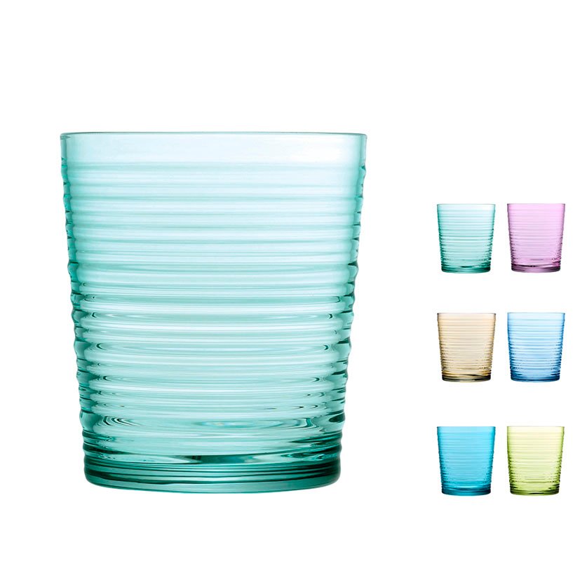 VASOS COLOR Granada 41 CL 6 UNID PENGO Pasabahce cristalería mesa - Imagen 7
