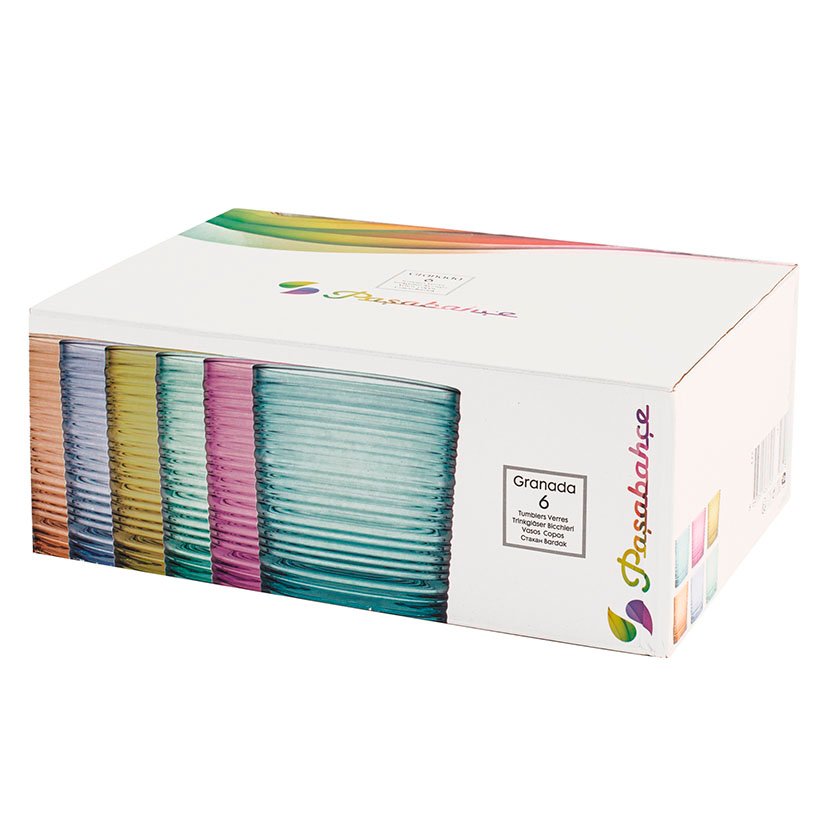 VASOS COLOR Granada 41 CL 6 UNID PENGO Pasabahce cristalería mesa - Imagen 10