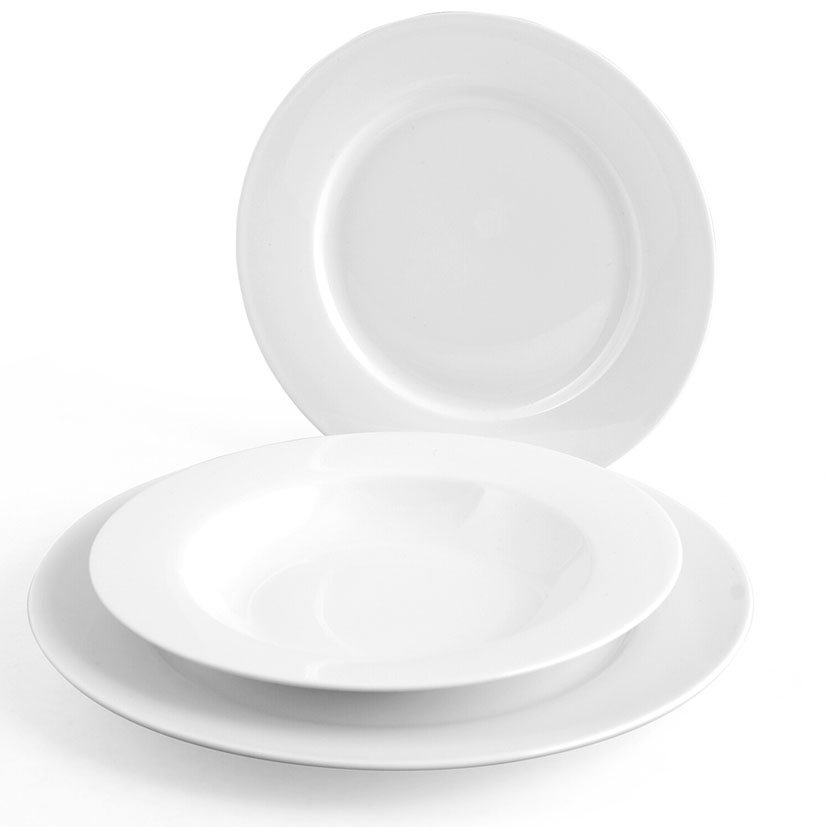 PLATO HONDO NBC ALA Blanco 21 CM vajilla - Imagen 2