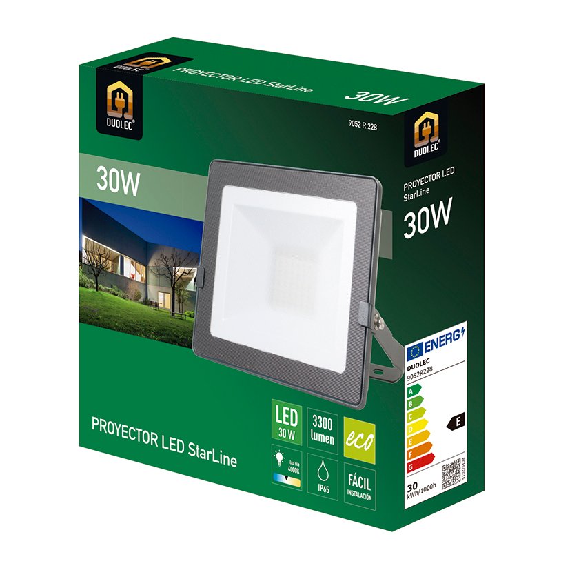 FOCO LED ALTA Potenc 30 W Starline 4000K Duolec 30 W 4X2 lámpara exterior - Imagen 3