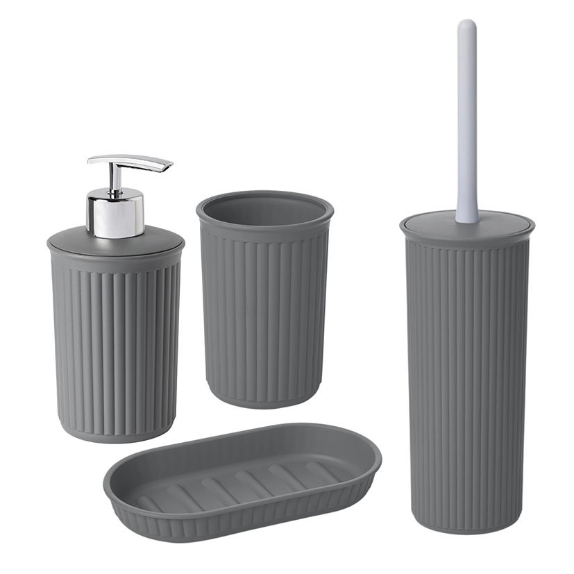 Jabonera Baobab GRIS Antracita TATAY 15X8 2X2 baño - Imagen 2