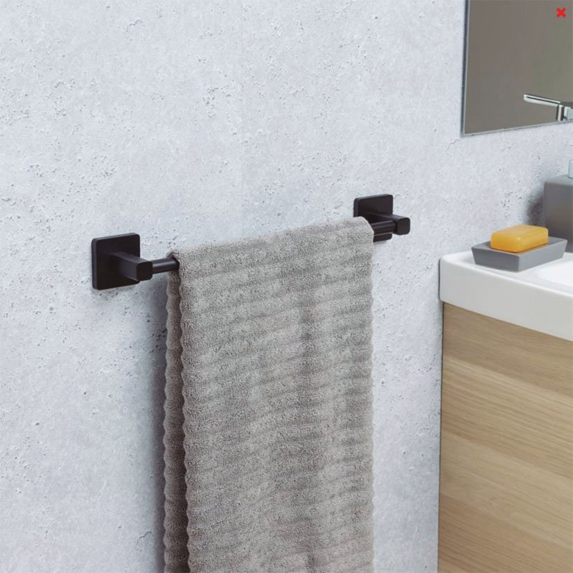 ACC Baño NERO TATAY Toallero Mediano 45X6 5X6 Cm - Imagen 2