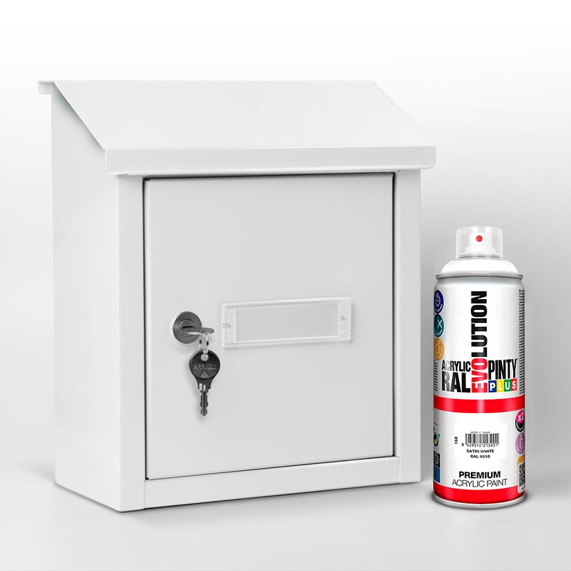 Pintura SPRAY ACRIL BLACO SATIN 400 ML Pintyplus 400 ML Blanco color - Imagen 3