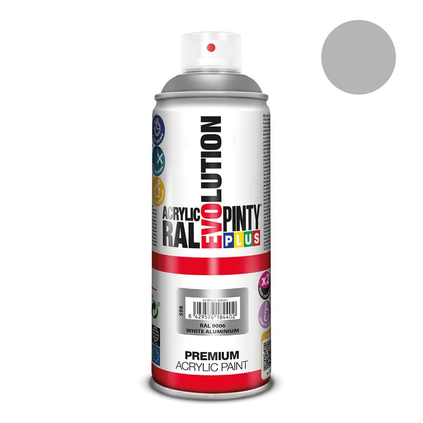 Pintura SPRAY Acrilica Aluminio BR 400 ML Pintyplus 400 ML color - Imagen 2