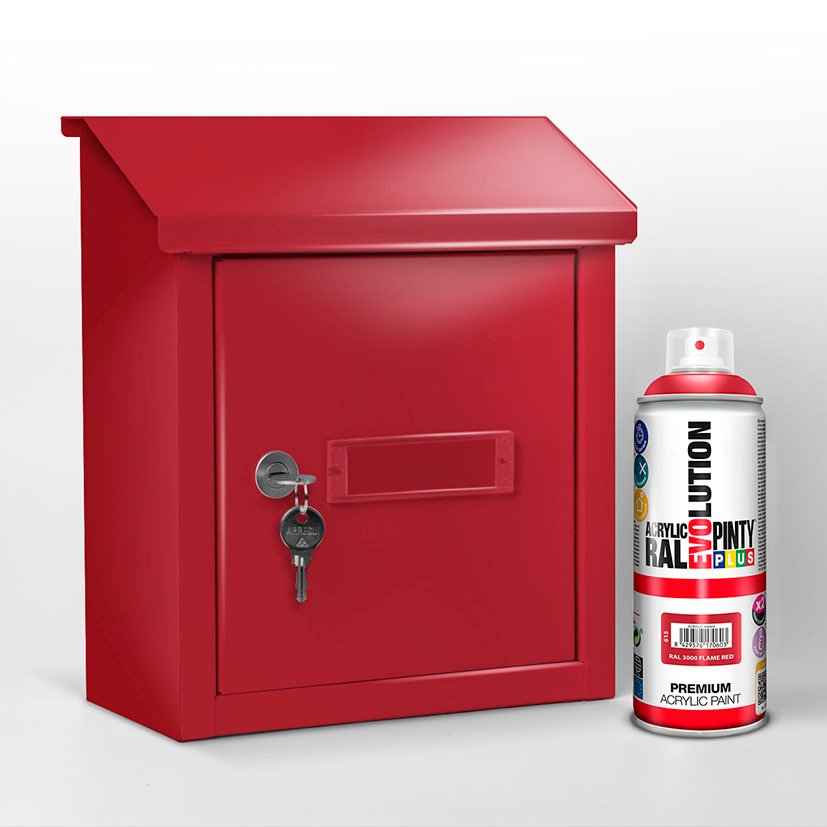 Pintura SPRAY Acrilica ROJO FUEGO 400 ML Pintyplus 400 ML color - Imagen 3