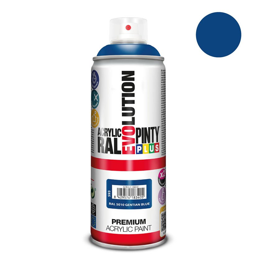 Pintura SPRAY Acrilica AZUL OSCUR 400 ML Pintyplus 400 ML color - Imagen 2