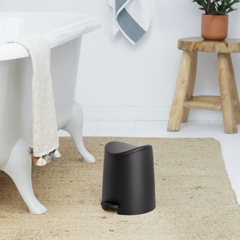 CUBO Baño 3 Litros Standard NEGRO TATAY 19X21 8X22 sanitario - Imagen 2