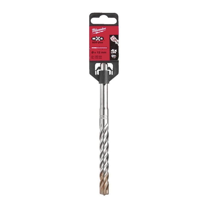 BROCA Sds-plus MX4 12X160 Milwaukee - Imagen 2