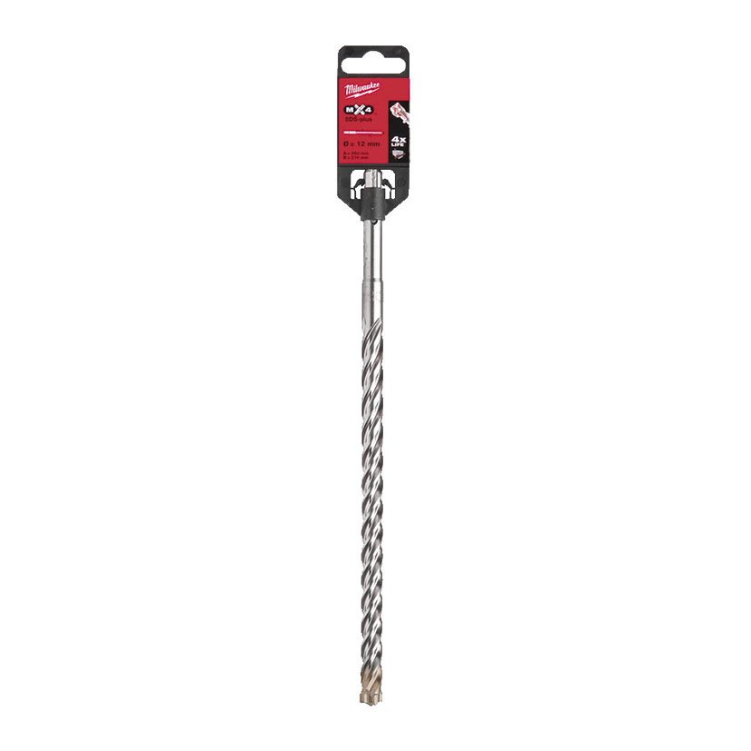 BROCA Sds-plus MX4 12X260 Milwaukee - Imagen 2
