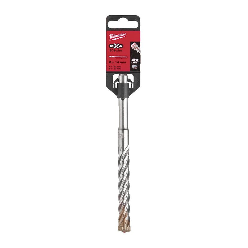 BROCA Sds-plus MX4 14X160 Milwaukee - Imagen 2