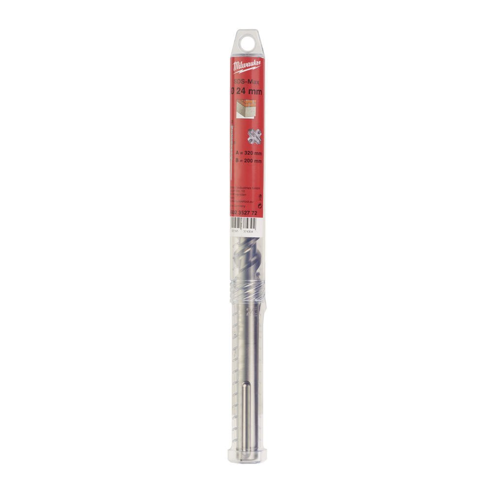 BROCA Sds-max MX4 4 FILOS 24X320 Milwaukee 24X320 Mm - Imagen 2